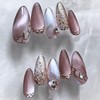 COLORBIRD Nail Tips, Short, Set of 24, Nails, Press-On Nails,