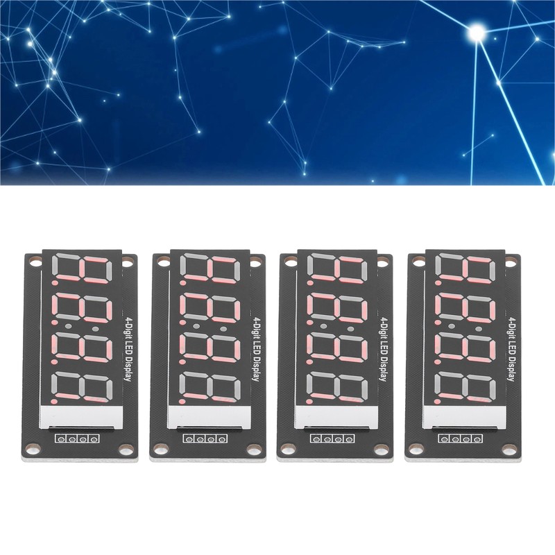 4 Set 4 Digit Digital Tube LED Display Board 7
