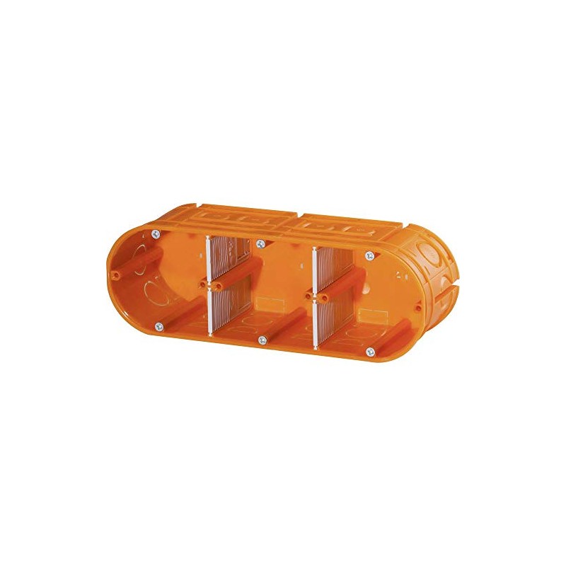 F-TRONIC Flush-Mounted Socket Pack of 5 Solid, 3x Depth 63