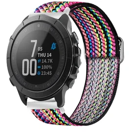 Compatible with Wahoo ELEMNT Rival Smartwatch Band, Lamshaw Stretch Elastics Nylon Adjustable Replacement Strap Accessories for Men & Women Compatible for Compatible with Wahoo ELEMNT Rival Smartwatch