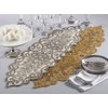 Fennco Styles Beaded Scroll Motif Table Runner - 2 Colors