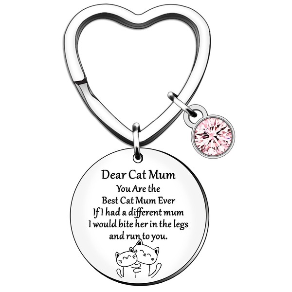 HULALA Funny Cat Mum Gifts Keyring Keychain Keyrings For Mothers