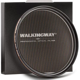 Walking Way 49MM Gold Streak Filter Variable Rotating Circular Anamorphic-Style Streak Effect Lens Filter for Photography and Videography