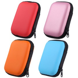 MeiHongJiaYe Pack of 4 Playing Card Box, Playing Card Case for UNO Card Box, Card Storage Box for UNO Extreme Card Game, Cabo UNO Flip Card Game Boxes (4 Colours, 11 x 8 x 4 cm)