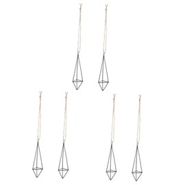 BESPORTBLE 3sets Air Plant Holders Metal Rack Rustic Decor Wall Mount Plant Stand 2pcs*3