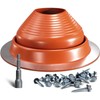 VIVIDA #6 Silicone Metal Roof Pipe Flashing Boot, High Temp