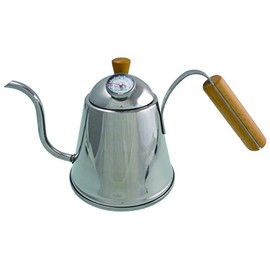 Aoyoshi CASUAL PRODUCT Bar Drip Pot with Thermometer 510564 Made in Japan Drip Kettle Coffee Drip Pot Fine Mouth Wood Grain