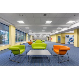 uDecor Arena Tegular 2x2 Acoustical Ceiling Tiles - Box of 10 - Fire-Rated White 24x24 Drop Ceiling Tiles - Class A Fire Rated, Noise Reduction, Humidity & Sag Resistant, No Asbestos