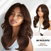 WIGER Layered Realistic Wavy Wigs for Women Natural-looking Synthetic Wigs