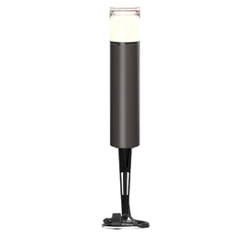 GOODSMANN Bollard Landscape Lighting 2W LED Low Voltage Pathway Light 100 Lumen 2700K Warm White Outdoor Hardwired Walkway Light Brown Finish Path Light with Connector and Metal Stake