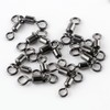 TopHomer 50Pcs 3 Way Swivel Barrel Swivel Catfish Swivels Hook