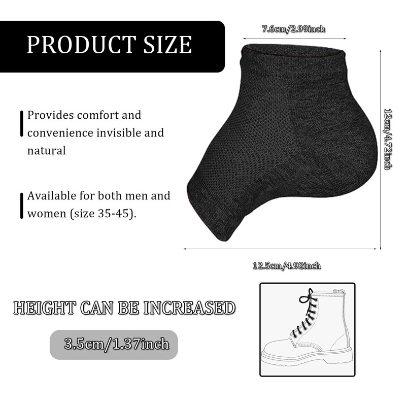Height Socks, Erhöhungssocken Silikon, Rizzsoles Height Max Socks, Rizzsoles Height