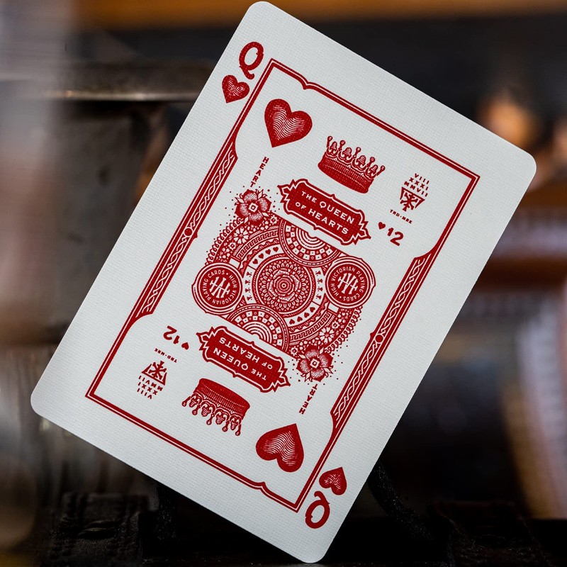 Victorian High Red Playing Cards