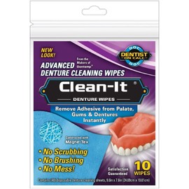 MAJESTIC CLEAN IT Denture Cleaning Wipes (60) 6 PACKS OF 10