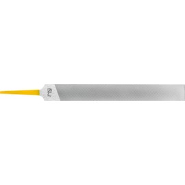 PFERD Machinist Hand File, Swiss Pattern, Double Cut, Rectangular, #2 Coarseness, 8" Length, 25/32" Width, 7/32" Thickness