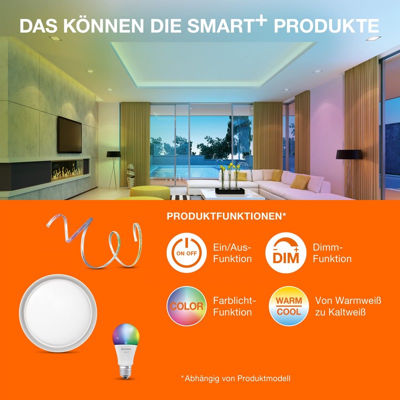 LEDVANCE Smart Led Lamp With Bluetooth, Filament Globe, E27, Dimmable,