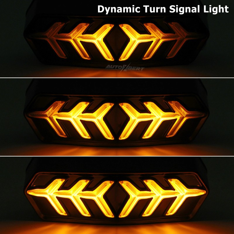 XUKEY 3-in-1 LED Tail Brake Light Sequential Turn Signal For