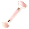 Gold Stone Rose Quartz Face Roller, Double Head, Massage, Natural