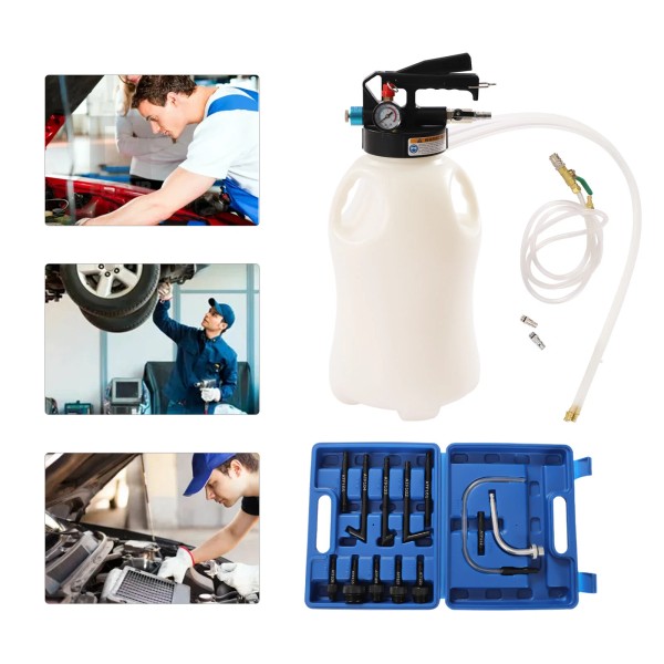 SENDERPICK 10L Automotive Transmission Fluid Transfer Pump 13 ATF Adapter