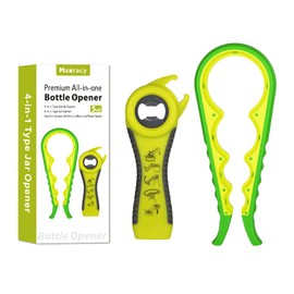 EasyTwist Jar Opener: Maxracy Effortless Lid Opening for Weak Hands & Arthritis | Versatile Bottle Opener | Jar Openers & Bottle Openers