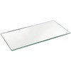 Plymor 3" x 6" Rectangle, 3mm Thick Non-Beveled Glass Mirror,
