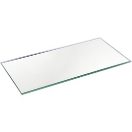 Plymor 3" x 6" Rectangle, 3mm Thick Non-Beveled Glass Mirror, Pack of 3