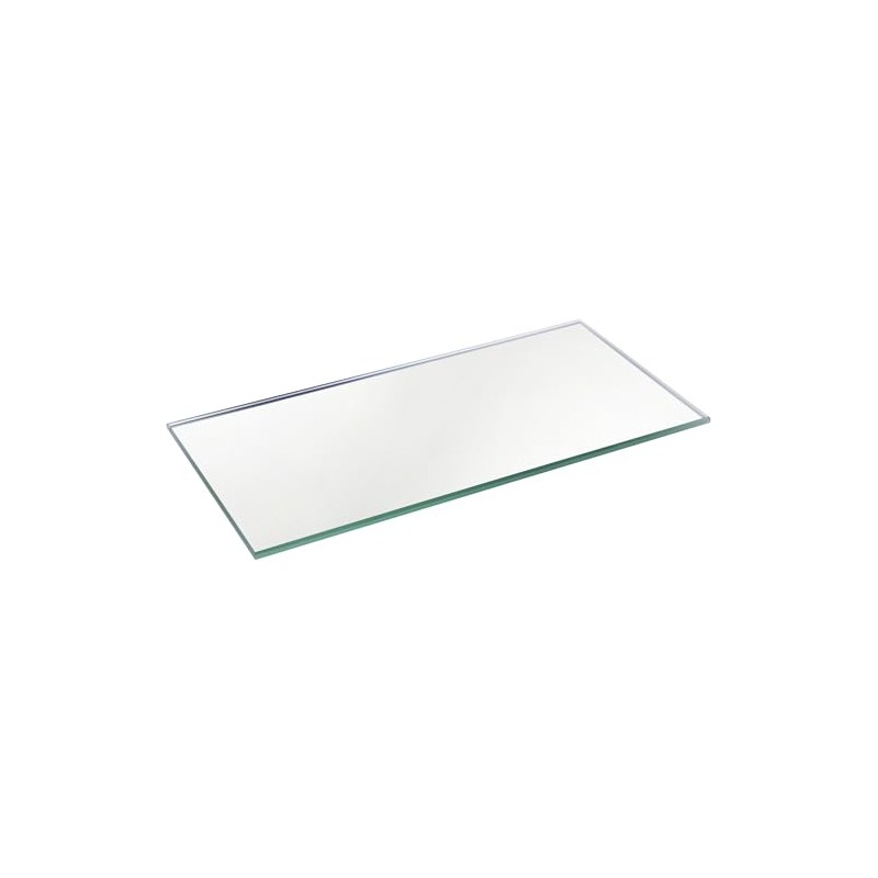 Plymor 3" x 6" Rectangle, 3mm Thick Non-Beveled Glass Mirror,