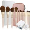 Frepice Makeup Brushes, Set of 13, Powder Brushes, Cheek Brushes,