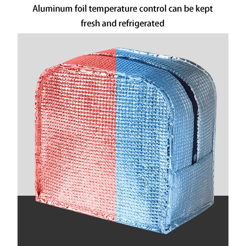 Insulated Lunch Bag, Portable Thermos Lunch Box Carrier, Keeps Food