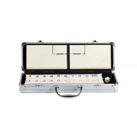 CHH Deluxe Rummy with Wooden Racks in Aluminum Case