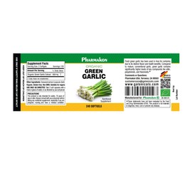 Organic Green Garlic, Potent Softgels, Wholesome, Reduced Odor.