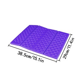 Foldable Seat Cushion, 2 Pcs Waterproof Foam Sitting Pad for Outdoor Camping, Hiking, Picnic (Blue & Purple