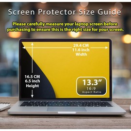 AJPARTS UK Magnetic Privacy Screen 13.3 Inch for Lenovo/Hp/Dell/Acer/for ThinkPad/for Thinkbook/Asus/Sony, Removable 16:9 Aspect Laptop Privacy Shield, Anti Blue Light Glare 14in Laptop Privacy Filter
