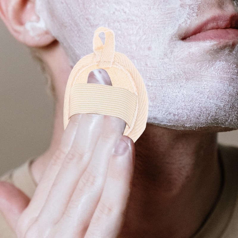 FOMIYES 4 Pcs Exfoliating Face Scrubebr Natural Face Exfoliator Pads