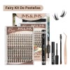 Fairy Kit De Pestañas, Jms&jms Banda Invisible, C 8-18 Mm