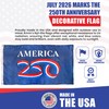 USA 250th Anniversary Flag 3ft x 5ft | USA-Made Nyl-Glo