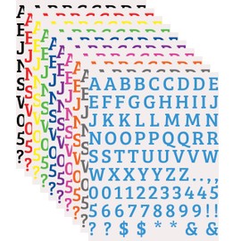 1720 Alphabet Stickers Includes Letters, Numbers - Self Adhesive Vinyl Stickers, Mailbox Numbers Labels DIY Crafts Art Making, Decals for Sign,Notebook, Classroom Decor, Door