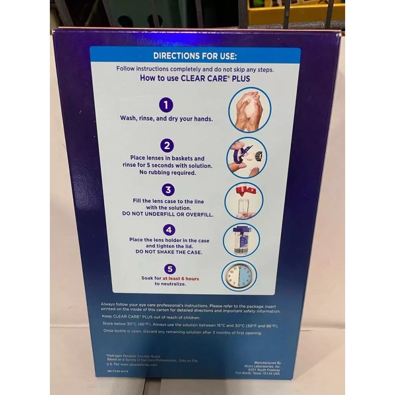 Clear Care Plus 3% Hydrogen Peroxide Cleaning & Disinfecting Solution