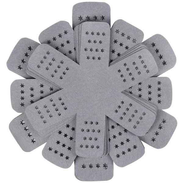 Pot Pan Protectors, Larger & Thicker Gray Pan Protectors with Stars, Set of 12 and 3 Different Sizes,Pan Separators & Pan Protectors for Stacking Cookware in Kitchen Cupboard