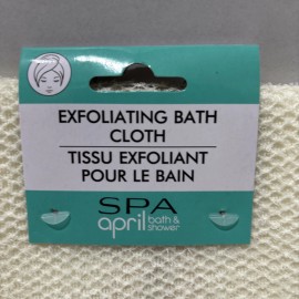 SpaOfficial April Bath & Shower Exfoliating Washcloth Cream Scrub Spa Body Cloth Shower Bath