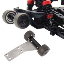 Be In Your Mind 1PC RC Car HD Bearing Skid Plate Wheelie Bar Assembly Compatible with Hot Racing Arrma 1/18 Grom GRM133H RC Car Upgrades Part