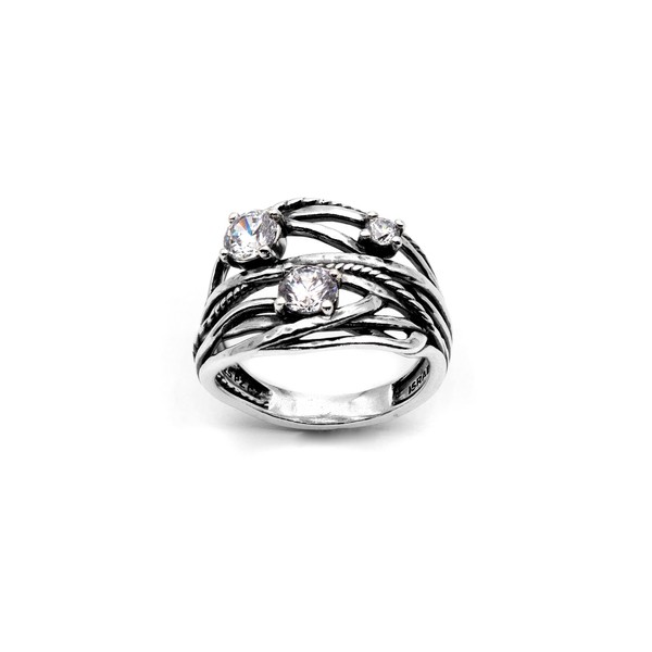 925 Sterling Silver Ring For Women By Paz Creations, Elegant