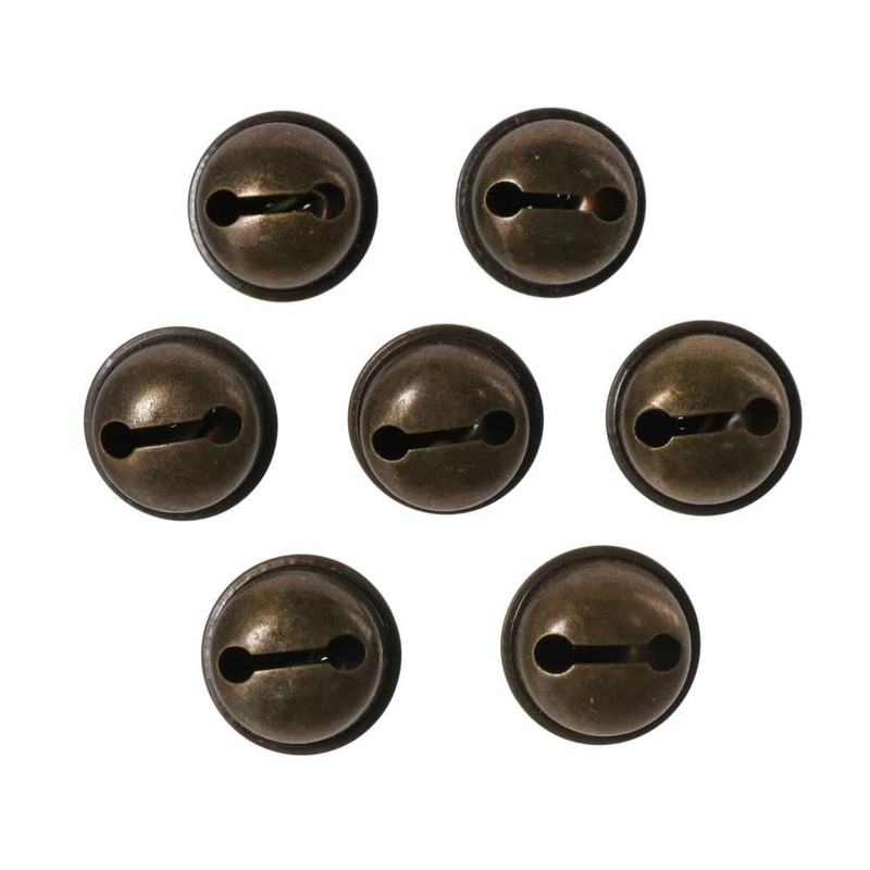 YYlingx 20 Pcs Vintage Jingle Bells - 22mm Antique Copper-Toned