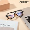 FEISEDY Reading Glasses Vintage Square Blue Light Blocking Glasses Women