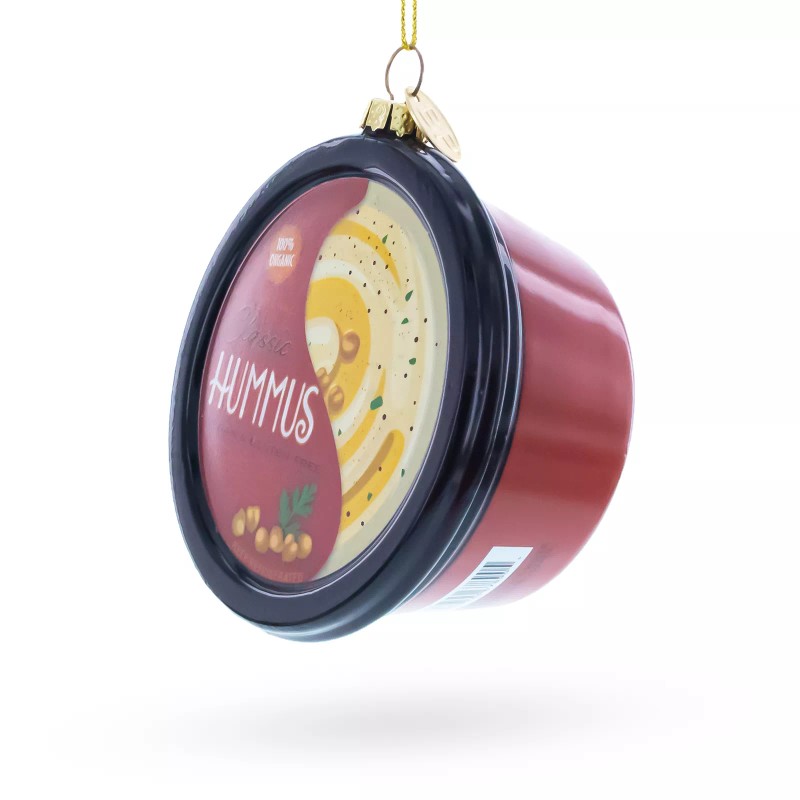 BESTPYSANKY Hummus Blown Glass Christmas Ornament