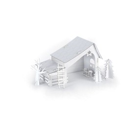 Graine Créative 29cm Cardboard Nativity Scene Self Assembly