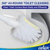 CELOX Toilet Bowl Brush and Holder, Bathroom Cleaning Kit, 2