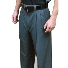 Smitty 4-Way Stretch Pleated Combo Umpire Pants (Charcoal Gray, 40)