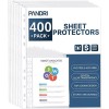 PANDRI Sheet Protectors, PANDRI 400 Pack Clear Heavy Duty Plastic