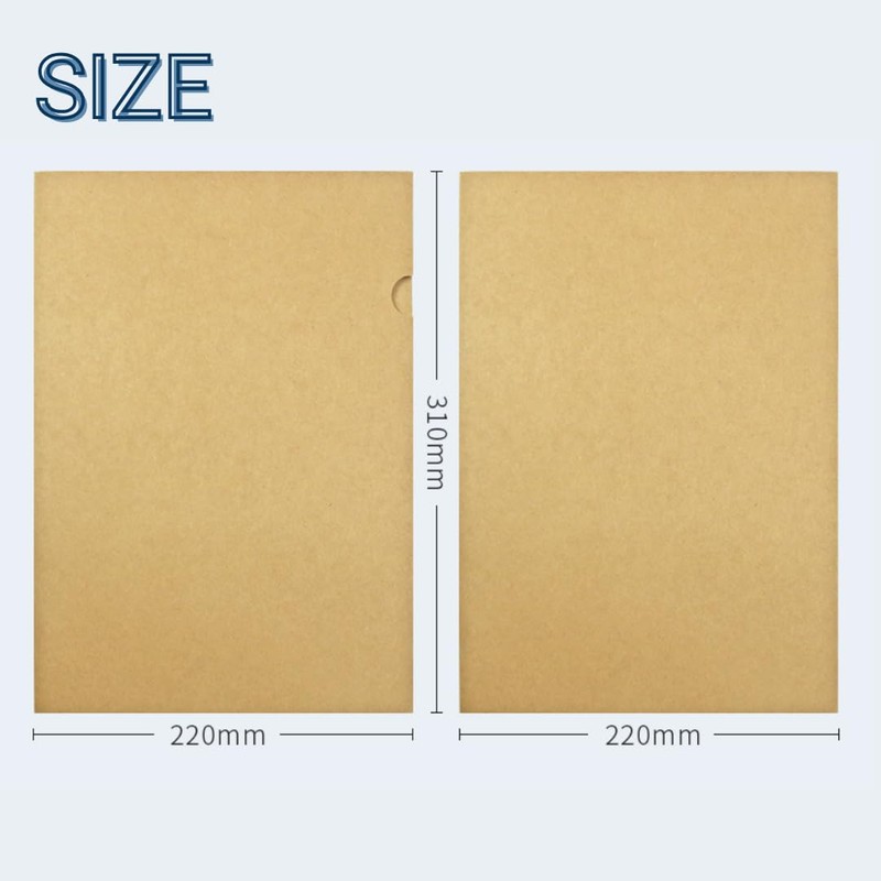 Kachar A4 Individual Folder Kraft Document Organizer File File Document